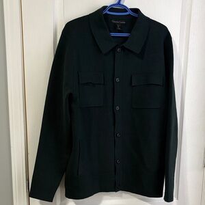 Christian Lacroix Men's Deep Green Shirt Jacket